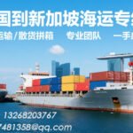 中国到新加坡整柜/拼箱海运操作指南